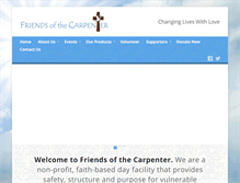 Tablet Screenshot of friendsofthecarpenter.org